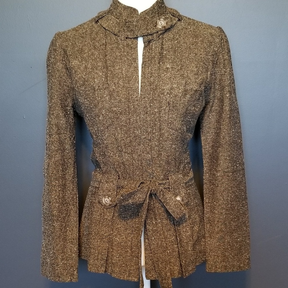 ANTHROPOLOGIE Lightweight tweed Work Blazer
